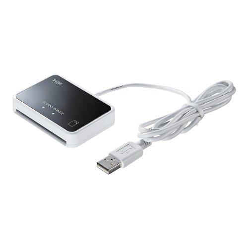 【中古】サンワサプライ 公的個人認証サービス e-Tax対応 接触型ICカードリーダライタ ADR-RW5100