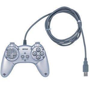 樂天商城 - 【中古】iBUFFALO USBゲームパッド 8ボタン デジタル対応 シルバー BGCUD801SVA