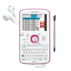 CITIZEN - 【中古】SHARP コンパクトカラー電子辞書Brain 旅行モデル ピンク系 PW-AC11-P