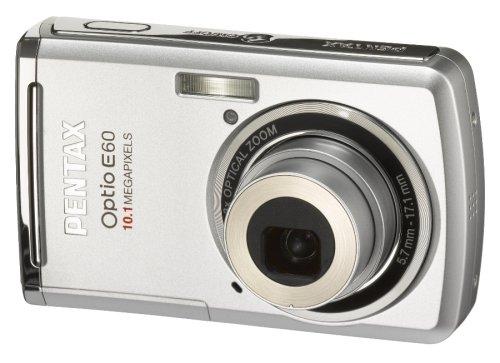 【中古】PENTAX デジタルカメラ Optio (オプティオ) E60 シルバー 1010万画素 光学3倍ズーム OPTIOE60S