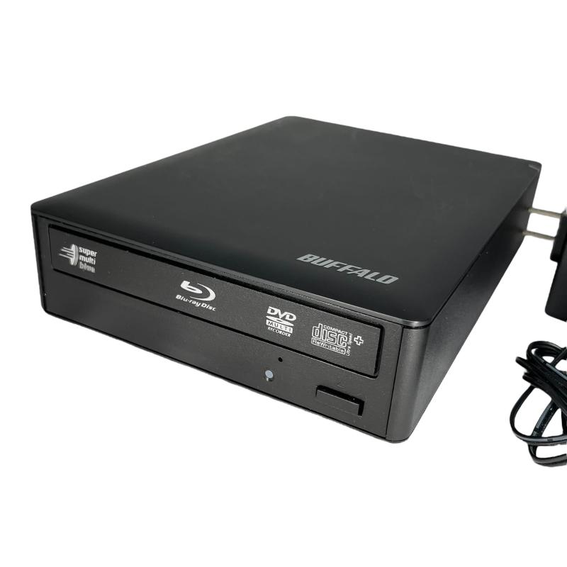 【中古】BUFFALO ブルーレイ再生ソフト付き 8倍速 外付けブルーレイドライブ BR-X816U ...