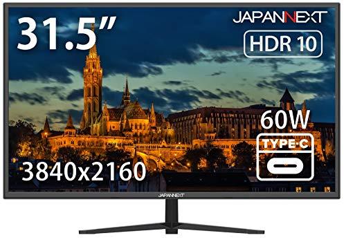 ~14 inches - 【中古】JAPANNEXT 31.5インチ モニター 4K UHD 3840x2160解像度 VA ディスプレイ (KVM/HDMI/DisplayPort/スピーカー内蔵/ブルーライトカット) JN-V315UHDRC60W