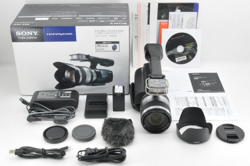 【中古】SONY レンズ交換式デジタルHDビデオカメラレコーダー ブラック VG10 NEX-VG1 ...