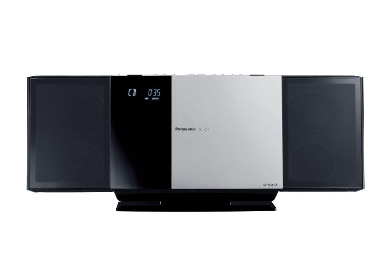  DVD - 【中古】パナソニック コンパクトステレオシステム シルバー SC-HC35-S