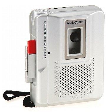 【中古】オーム電機 AudioComm 小型カセット テープレコーダー CAS-R700M