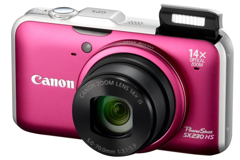 【中古】Canon デジタルカメラ PowerShot SX230 HS 1210万画素 裏面照射CMOS 広角28mm 光学15倍 3.0型ワイド液晶 フルHD