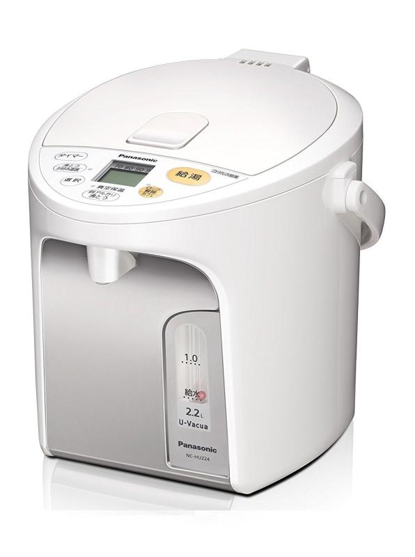 【中古】パナソニック 電気ポット 2.2リットル 真空断熱 省エネ保温 お好み温度調節 給湯量(2段階+コーヒー用) コードレス給湯 ホワイト NC-HU224-W