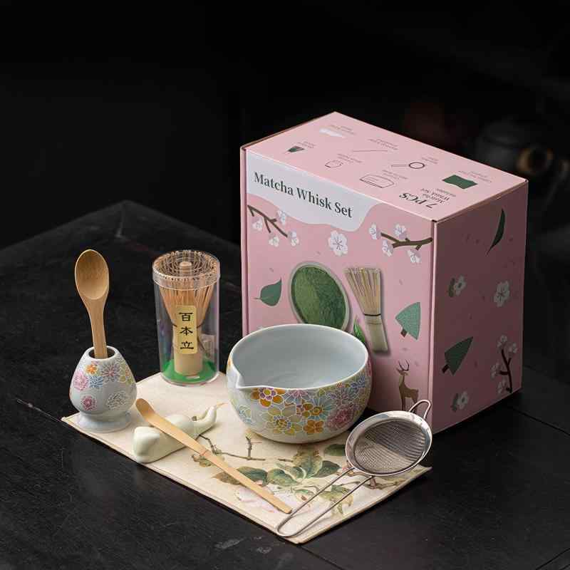 樂天商城 - JIKANNOYA 抹茶セット 抹茶 セット 自宅用 茶道具 初心者 お点前セット 抹茶 陶器 抹茶茶碗 茶杓 ネコ茶杓立て 茶せん 百本立 茶筅立て くせ直し 綿茶巾 抹茶篩 茶道セット matcha set for beginners お