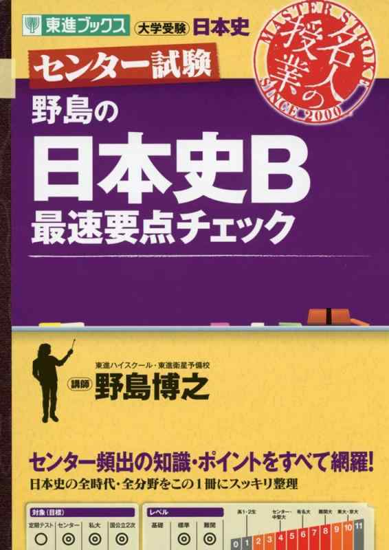 乐天商城 - 【中古】センター試験 野島の日本史B最速重点チェック (東進ブックス 大学受験 名人の授業 センター試験)