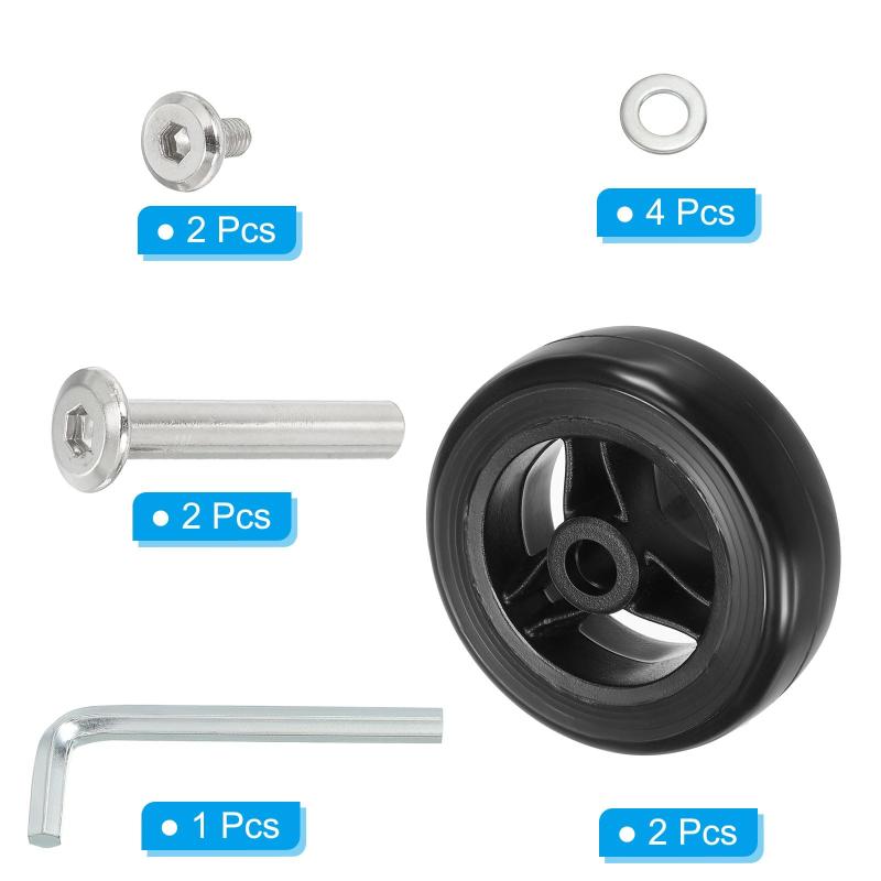 ソファポテトのPATIKIL 交換用荷物スーツケースホイール修理キット 50 mm x 16 mm 耐摩耗性とミュート 360回転キャスターホイール｜アングル3