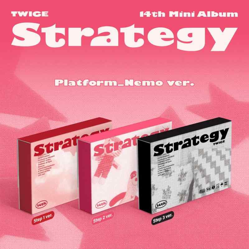 【中古】TWICE 14th Mini [STRATEGY (Platform_Nemo ver.)（韓国盤）デジタルアルバムでありCDは同梱されてません（アプリ必要）