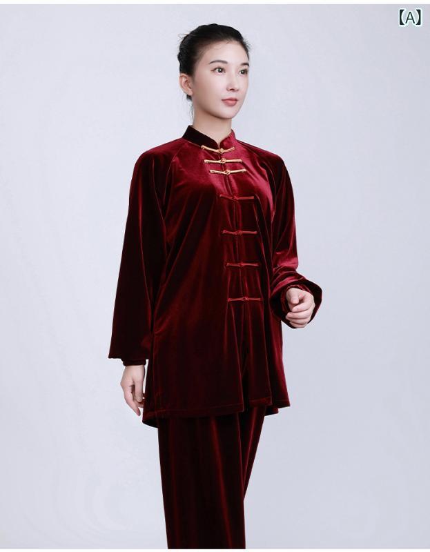 太极服 女性用 男性用 春秋冬 中长丈 金丝绒 练功服 スポーツウェア アウトドア用 高級感 軽量 伸縮性 ブラック ピンク系 アイボリー・カテゴリ: 服装・スタイル: カジュアル・主な素材: PU皮、芳纶50%・対象性別: 男女兼用・対象年齢: 大人・カラー展開: 酒紅色、藏青色・サイズ展開: XS、S、M、L、XL、XXL