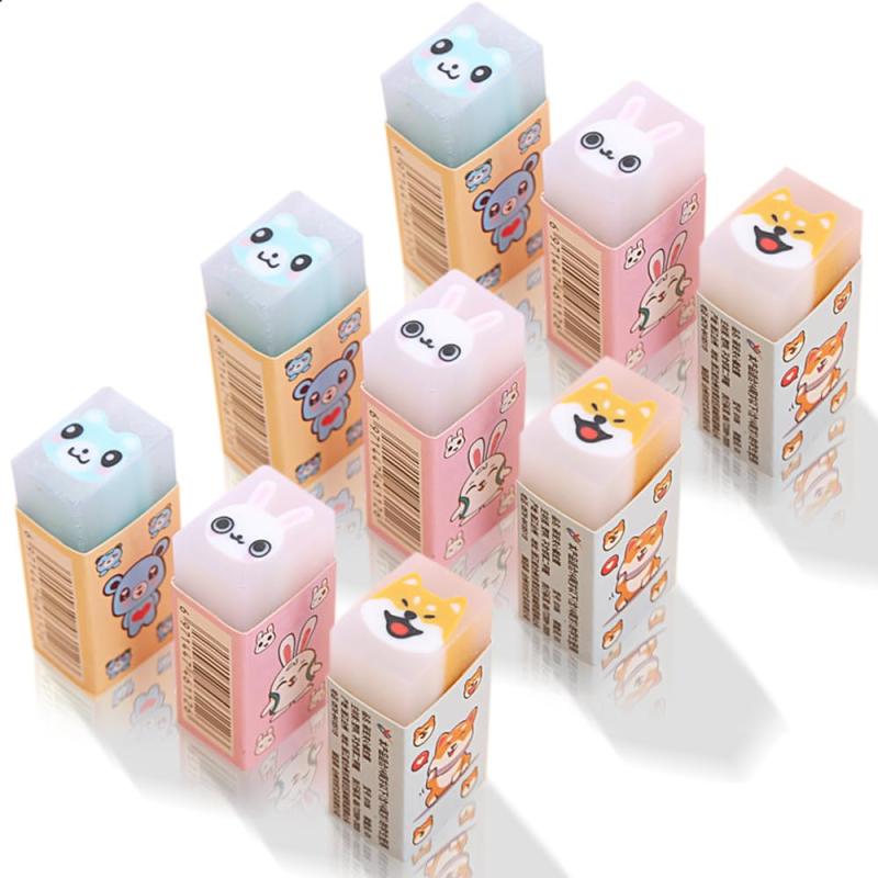 消しゴム スティック消しゴム 子供用鉛筆消しゴム 文房具セット 【9個セット】 かわいい 文房具 学生 人気 学習用 DIY描画使いやすい 持ち運びに 小学生 高校生 大学生 中学生 可愛い ピンク sofapotato-11158589 ソファポテト パッケージ画像