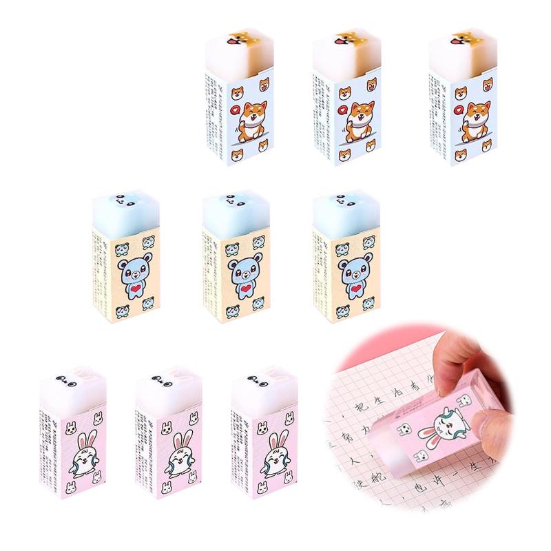 消しゴム かわいい 文房具【9個セット】消しゴム 小学生 スティック消しゴム よく消える 消しゴム 人気 おもしろ文房具 文房具セット パーティーの記念品 面白い文房具 文具 小学生 中学生 sofapotato-11090737 ソファポテト パッケージ画像