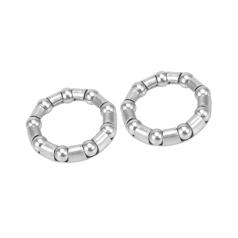 BULLSPANN ボールベアリングケージクランクベアリングホイールベアリングリテーナー 自転車用44.5mm x 9ステンレス鋼製2個入り
