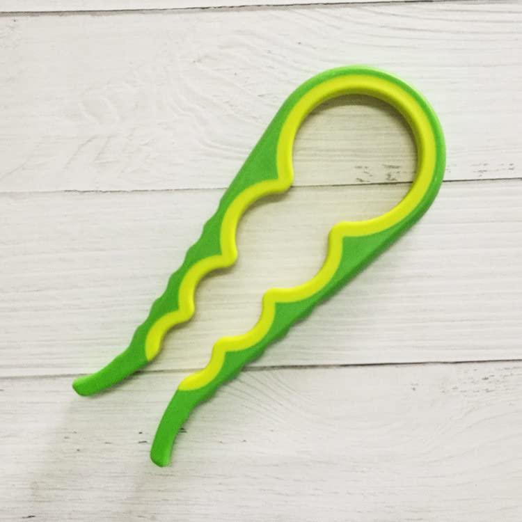 Five Strings ふた開け楽ちんオープナー 4in1 栓抜き 瓶 オープナー 蓋開け ふた開け 固くて開けられないを解消 楽ちん ジャーオープナー ボトルオープナー 缶開け 調味料 キャップ ビン 飲料 プ