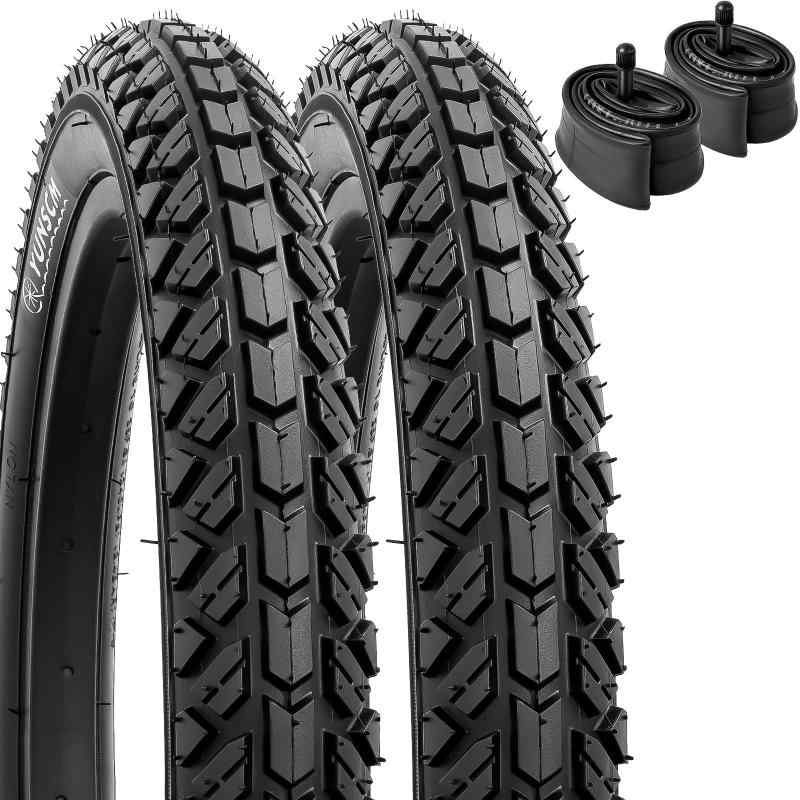 YunSCM 2本セット,16 1.95 タイヤ,16x1.95 54-305 自転車タイヤ+ チューブ 米式バルブ32mm,適用 16インチ 1.95 子供用自転車,Y-1130