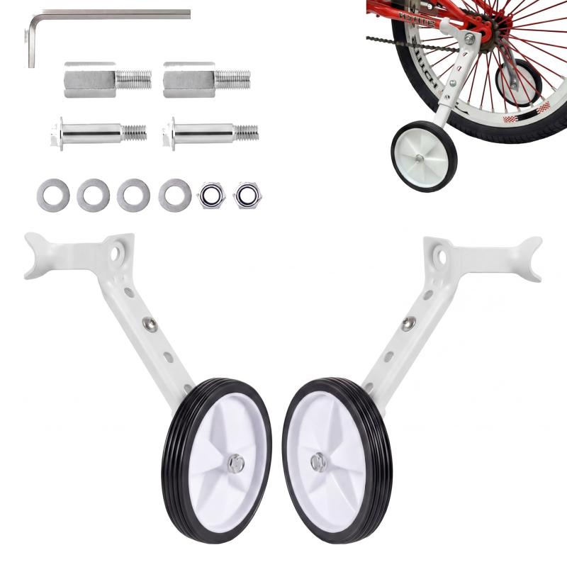 Ailenlan 子供自転車補助輪 補助輪 トレーニングホイール 22インチ training wheels キッズ 幼児 練習用 18/20/22インチに対応 自転車安定器 静か 取付簡単 調整可能
