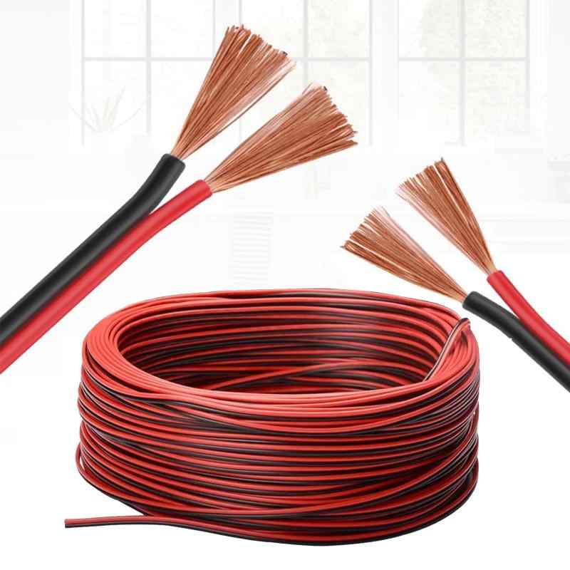 電線 10m/20m/30m 22AWG 延長ケーブル コード 電線 2芯 LED 単色用延長ケテープコネクタ LEDストリップライト接続ケーブル 電子工作 配線 交換 修理 リード線 延長用 電化製