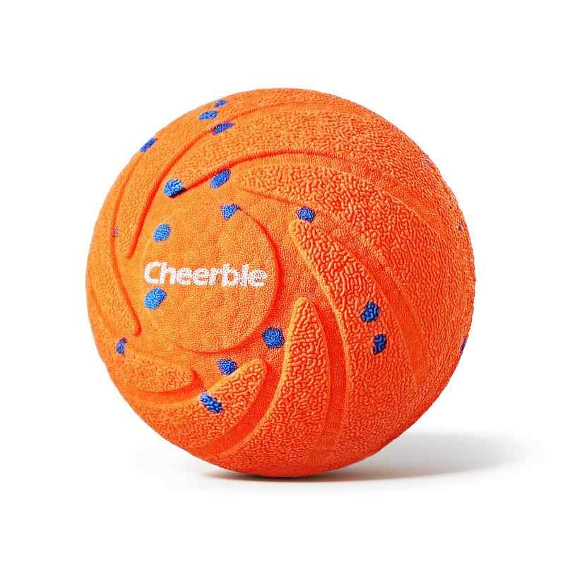 Cheerble 犬ボール 自動動く 3モード切替 充電式 130gの超軽量 犬に優しいE-TPU素材採用 交換可能なカバー 動く・回転・跳ねるペットおもちゃ ストレス・運動不足解消 屋内外OK（Wicked Ball Air グ