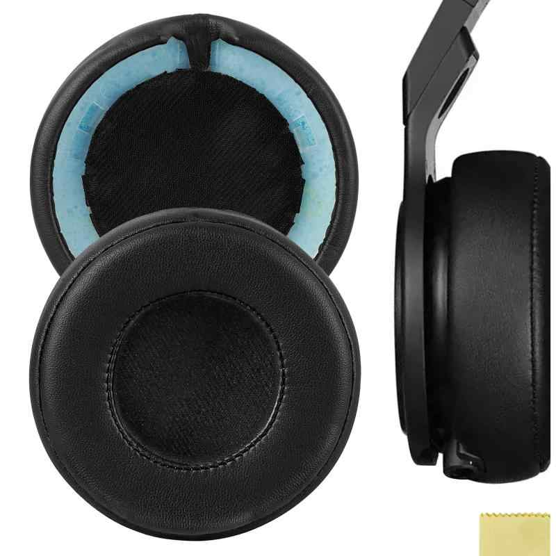 Geekria イヤーパッド QuickFit 互換性 パッド ビーツバイドクタードレ Monster Beats Pro Detox ヘッドホンに対応 パッド イヤー/イヤーカップ プロテインレザー (ブラック)