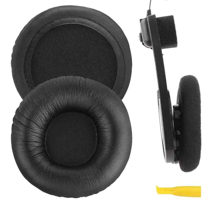 Geekria イヤーパッド 互換性 パッド コス KOSS Porta Pro PP, KSC 35/ 75/ 55/ 50/ 10, KTX PRO1, KTX8, PTX6 ヘッドホンに対応 パッド イヤー/イヤーカップ (プロテインレザー/ブラッ