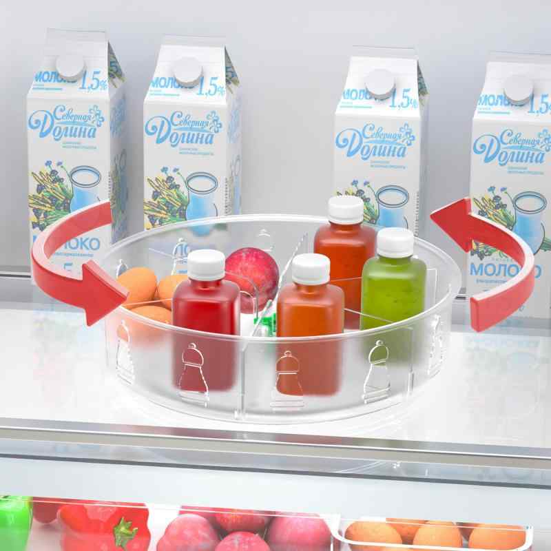 Li&amp;Zhao Lazy Susan Organizer for Cabinet - Turntable Organizer 9.8" Lazy Susan Turntable for Cabinet Lazy Susan for Re