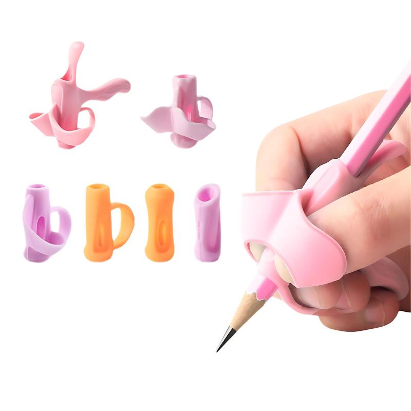Toilet Articles - 鉛筆 グリップ 6個セット 矯正 ペン グリップ 鉛筆持ち方 子供 柔らかい 筆圧 疲労を軽減 グリップ 鉛筆もちかた 筆記補助 正しい持ち方 大人用 子供用