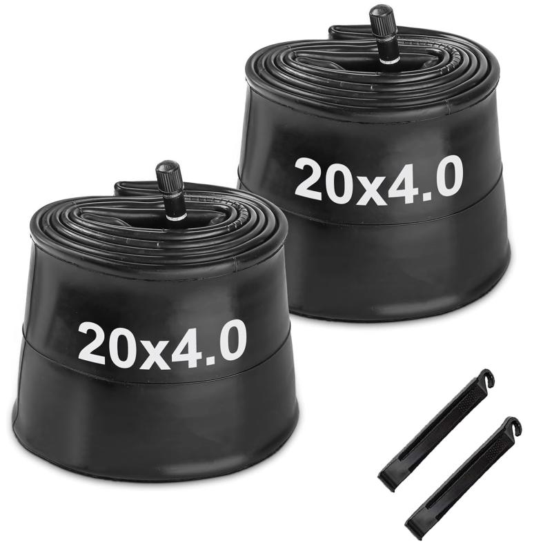 MOHEGIA 2本セット ファットタイヤチューブ: 20/26x4.0インチ 電動自転車インナーチ ...