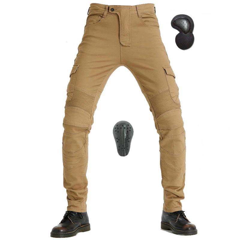[Huaming] LOKIPONG バイク用パンツ メンズ バイクカーゴパンツ ライディングパン...