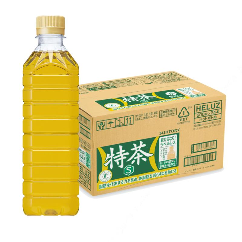 [トクホ] サントリー 特定保健用食品 伊右衛門特茶 ラベルレス sofapotato-11254320 ソファポテト パッケージ画像