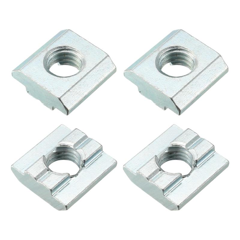 METALLIXITY スライド式Tナット M8スレッド 4個入り 炭素鋼 T溝ナット 締結具 3030シリーズアルミ形材に適用