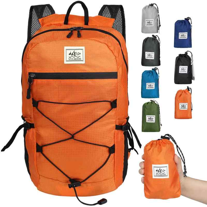 [Vulmoon] 折り畳み アウトドア 折りたたみ リュック 15L 防水 軽量 163g 旅行 収納袋付き 男女兼用