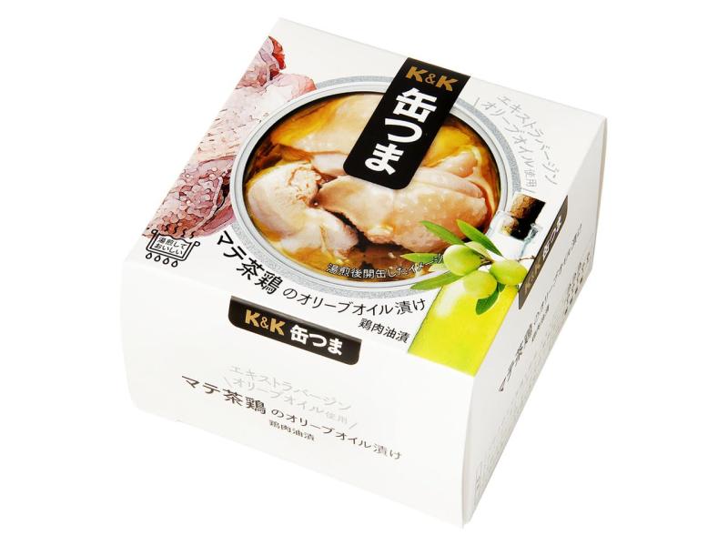 K&amp;K 缶つまR マテ茶鶏オリーブオイル漬 150g