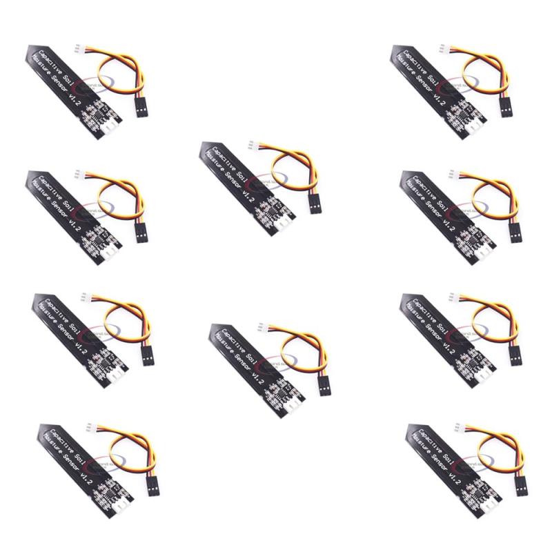 10PCS Capacitive Soil Moisture Sensor Resistant Detection Garden Watering DIY