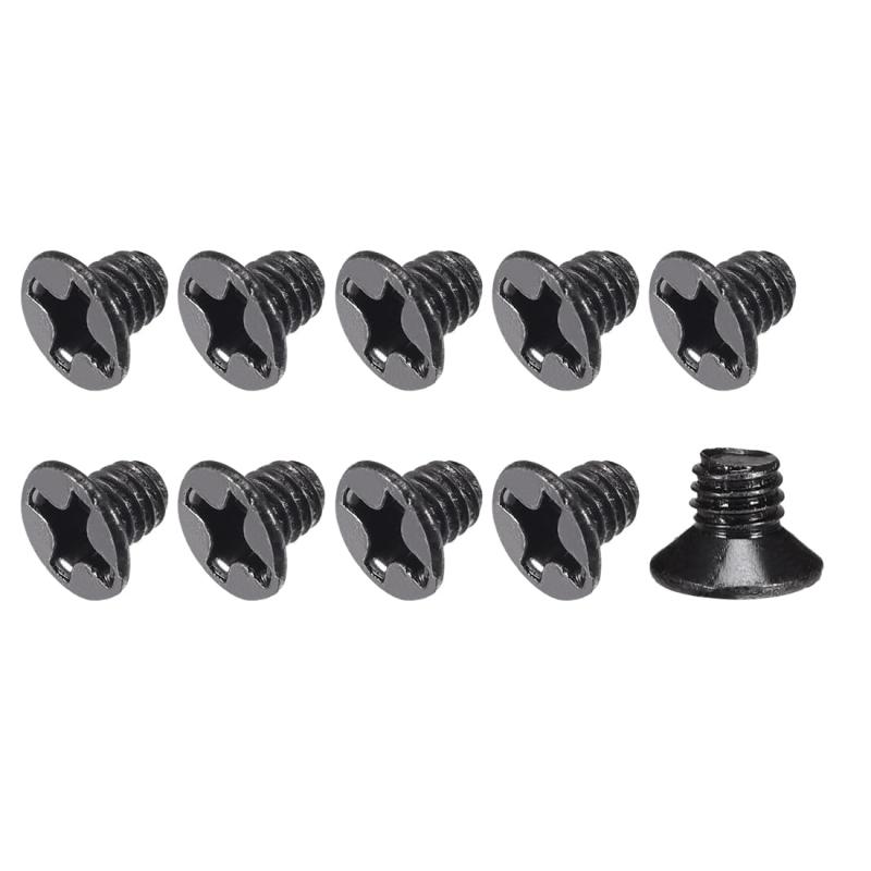Rakuten - METALLIXITY フラットヘッドマシンスクリュー（M3 x 4mm）150個 炭素鋼製スクリュー - 家庭用オフィス家電製品3C機器用 黒