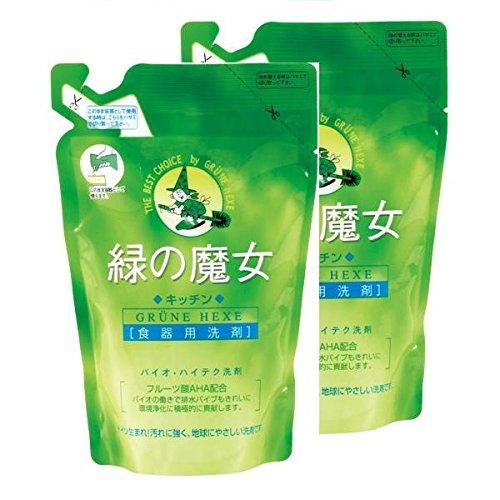 【まとめ買い】 ミマスクリーンケア 緑の魔女 キッチン(食器用洗剤) つめかえ 360m...