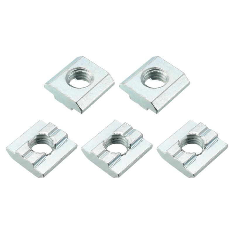 METALLIXITY スライド式Tナット M8スレッド 5個入り 炭素鋼 T溝ナット 締結具 3030シリーズアルミ形材に適用
