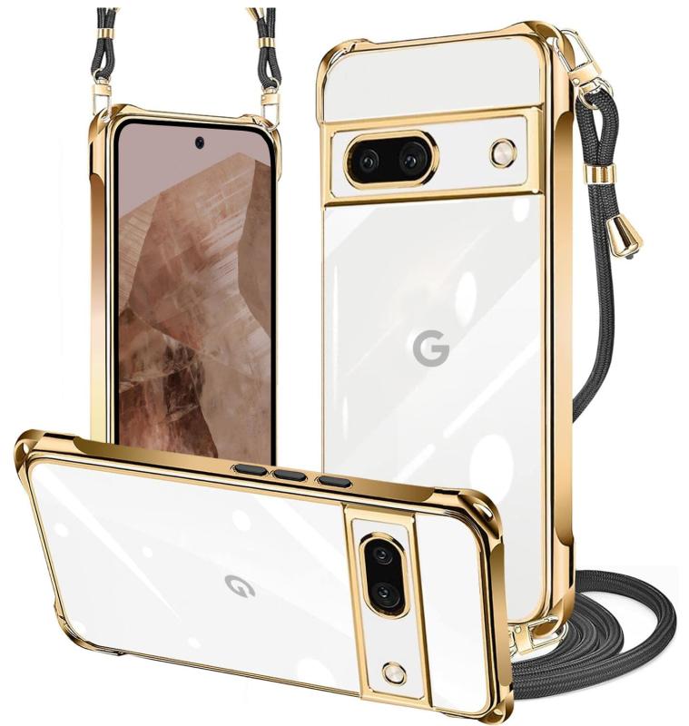 乐天商城 - PAILAIMEN Galaxy s26 ケース クリア ネック ショルダー 耐衝撃 対応 サムスン ギャラクシー S26 スマホケース 肩掛け 斜めかけ 縄掛け メッキ加工 透明 TPU 薄軽型 ストラップ付き ネックストラップ