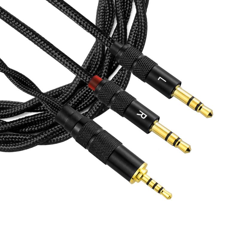 cooyin イヤホン・ヘッドホンリケーブル 3.5mm(3極)⇔3.5mm(3極)*2 ステレオミニ 銀...