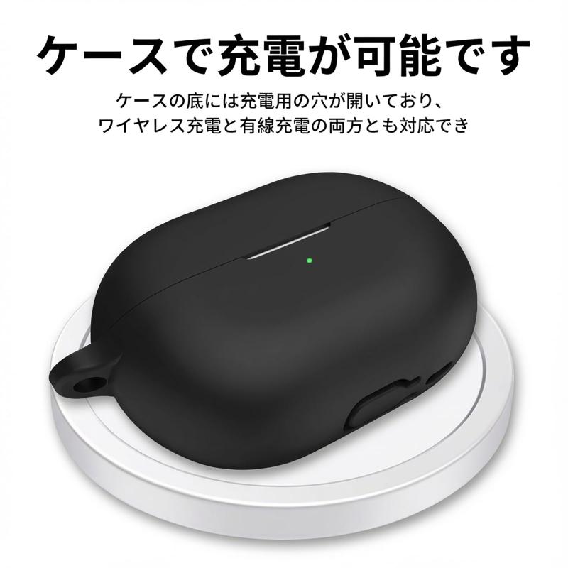 ANYOI 対応 huawei freebuds 5 ケース 超極薄 液状シリコン素材 LED可視 耐衝撃 防...
