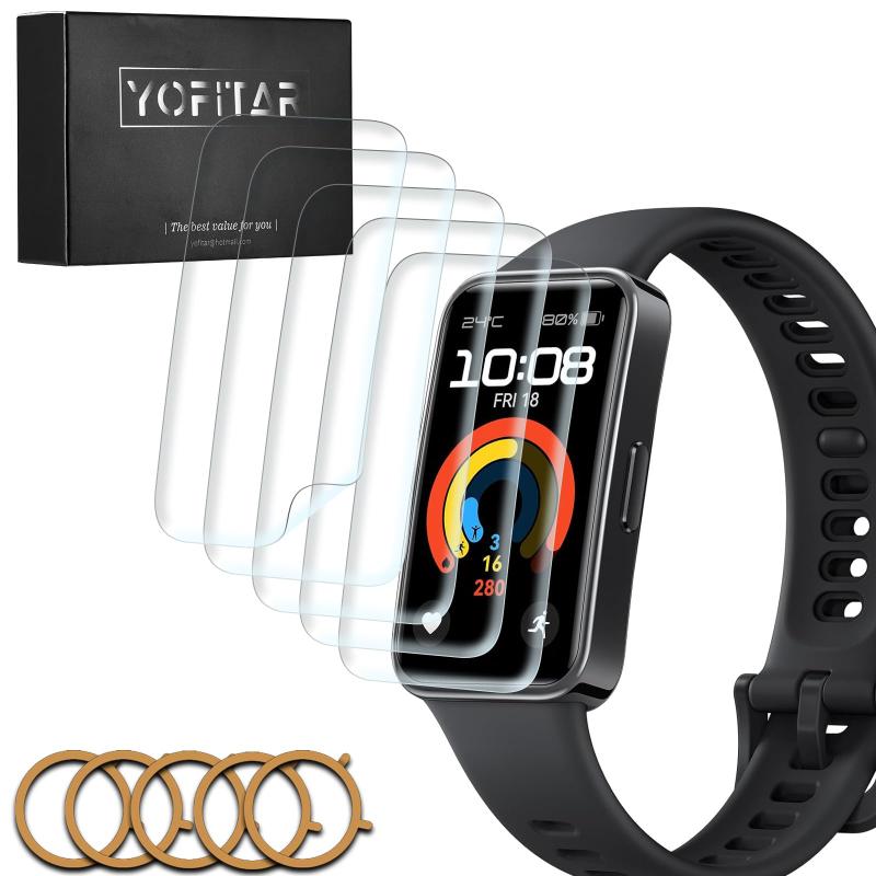 YOFITAR for HUAWEI Band 10/9/8 フィルム HUAWEI スマートウォッチ Band 10/9/8 HUAWEI スマートウォッチ Band 10/9/8用 保護フィルム 24時間自動修復技術 TPUフィルム 画面保護シート