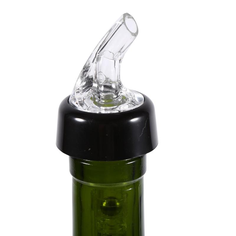 ボトルポアラー リキュールポアラー プラスチック 1個 15ml クイックショット測定 計量ボトルポアラー ドリンクバー ワイン カクテルディスペンサー (レッド)