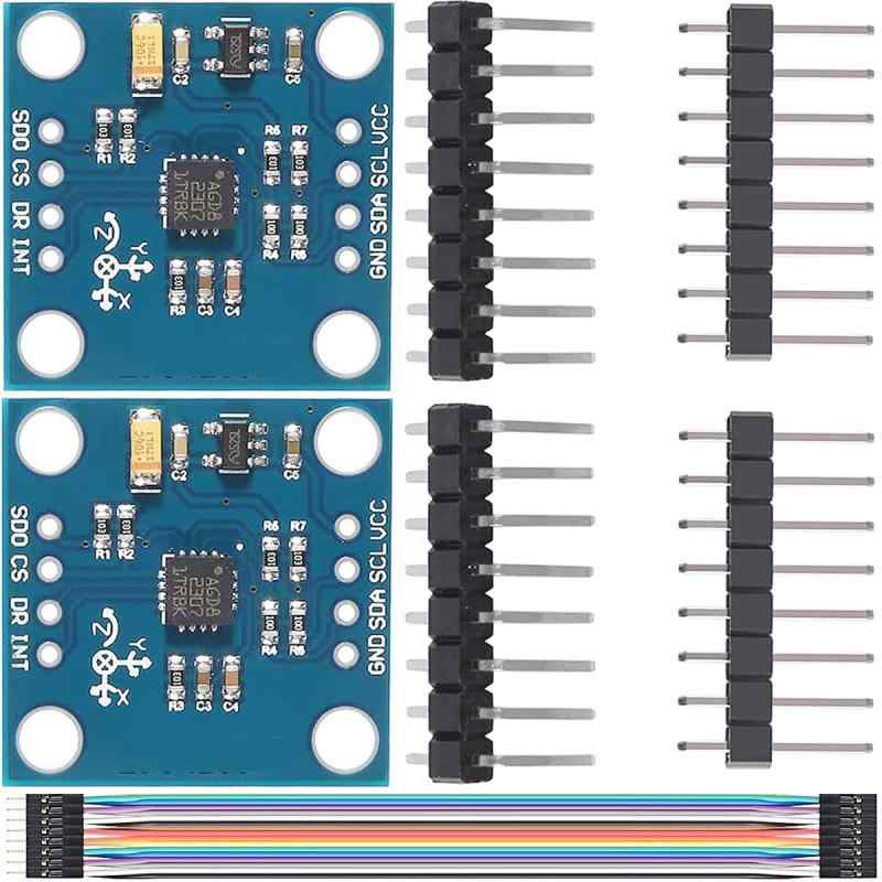 Youmile 2個 加速度センサーGY-50 L3G4200D 3軸デジタルレートジャイロセンサモジュール IIC/SPI通信プロトコルデュポンケーブル付for Arduino用