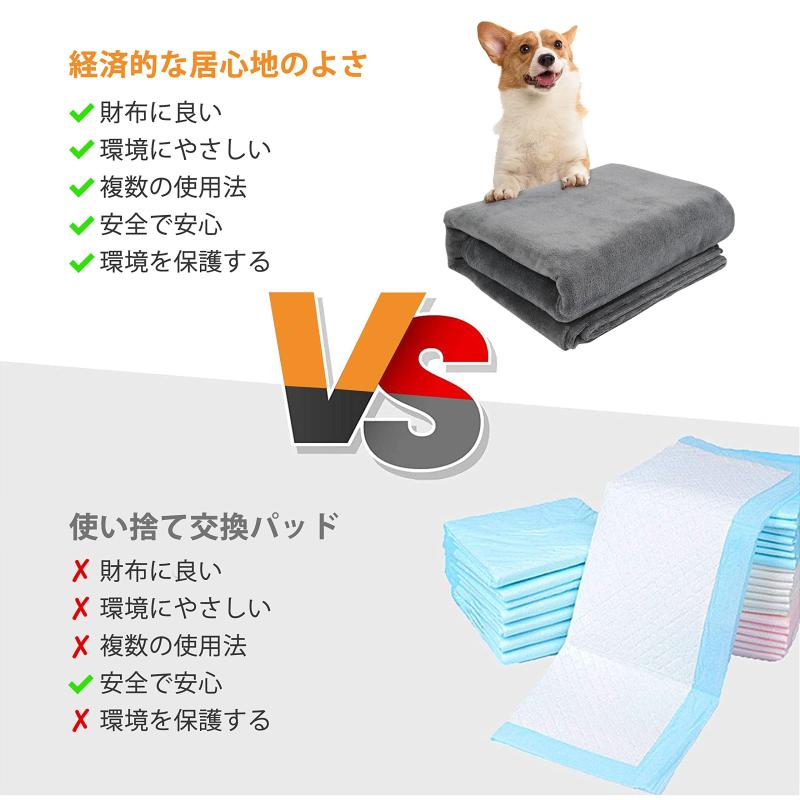 LOOBANI 洗えるペットシーツ ペットマット ペット おしっこマット ペット用 トイレ下敷きマット 速乾 消臭 介護 制菌 超吸収 滑り止め 子犬/シニア犬の尿失禁を助ける再利用可能な防水マット