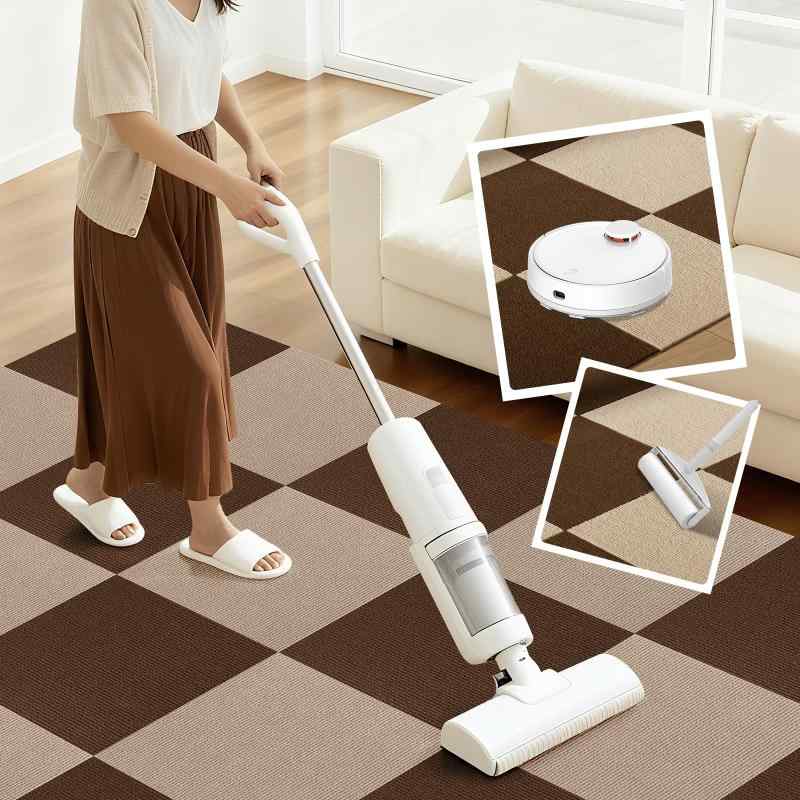 YOXU タイルカーペット タイルマット ジョイントマット 吸着カーペット sofapotato-11272470 ソファポテト サンプル画像3