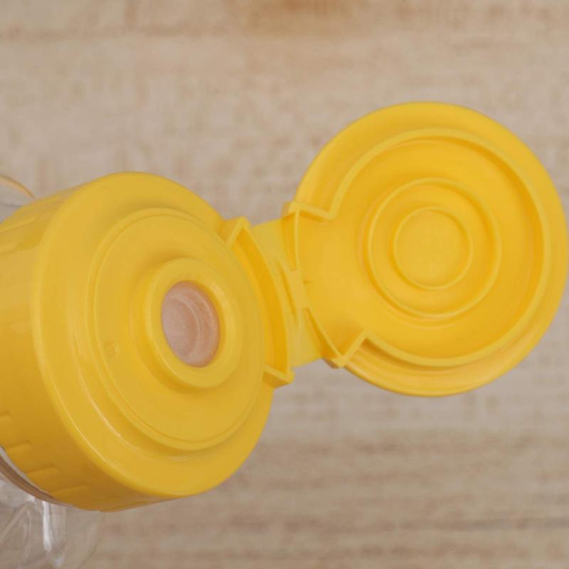 Cabilock クマ蜂蜜ボトルジャー付きフリップトップリッドキャップ240mlスクイーズクマプラスチック空のディスペンサー用ハニーシロップ調味料パーティー12ピース sofapotato-11150759 ソファポテト サンプル画像3