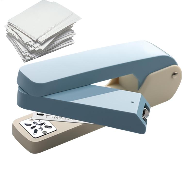 YNPQTDS 回転式 ホッチキス、ホッチキス 360°回転、中綴じホッチキス、360度回転ホッチキス、ブックレットホッチキス調整可能 ステープラー、厚い本 ホッチキス、縦/横 オフィス ビジネス オ