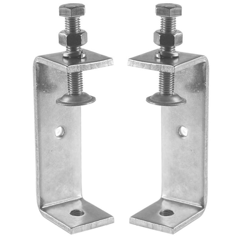 Esforzarse Cクランプ 2個セット 開口部 100mm クランプ 工具 c型クランプ ミニクランプ クランプ 木工用 固定 溶接用 防錆 耐久性 cクランプ 小型 ステンレス ステンレス鋼cクランプ 金具 DIY(クラ
