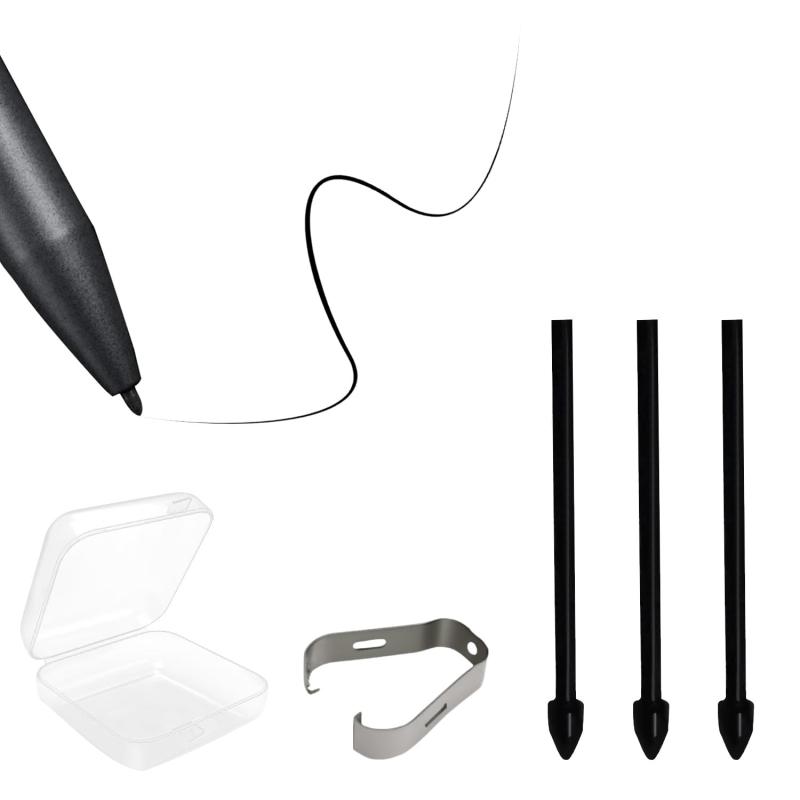 iFLYTEK AINOTE Air 2 電子ペーパー 用 スタイラスペン 替え芯 19mm 交換ツール付き 取り付け・取り外し簡単 高感度 高耐摩耗性 書き心地が良い 収納ケース付き 芯抜き付き（3本セット）